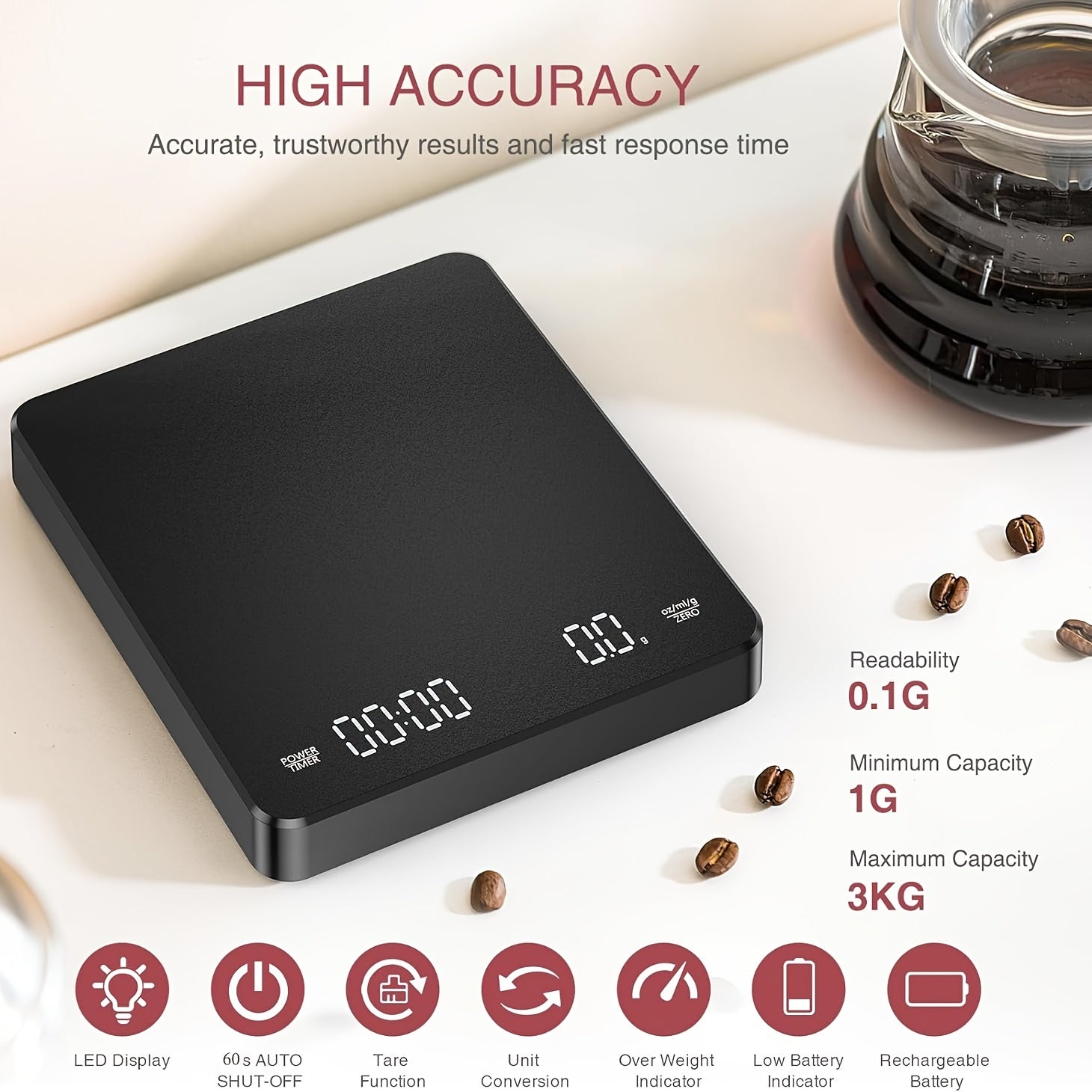 High-Precision Digital Kitchen Scale